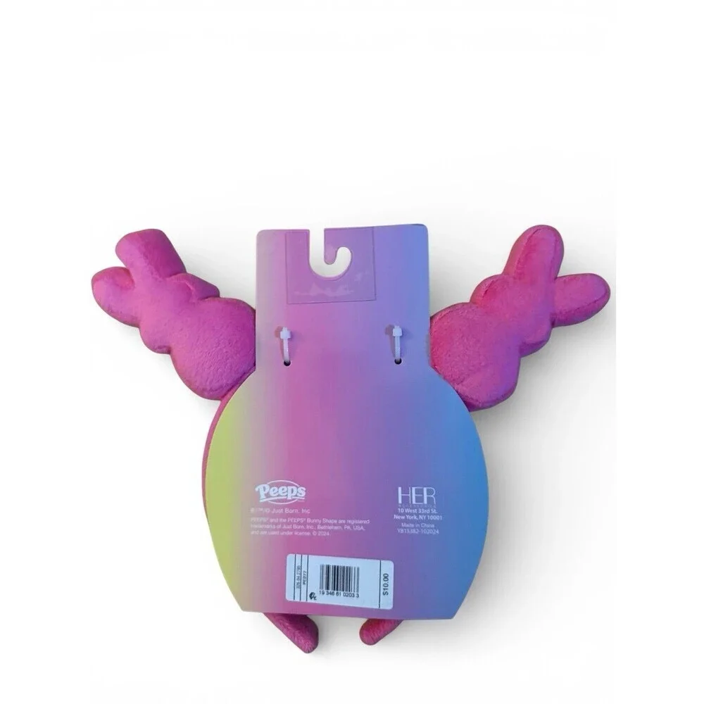 PEEPS Plush Bunny Headband, Pink with Bunnies, Easter, NEW WITH TAG!!!